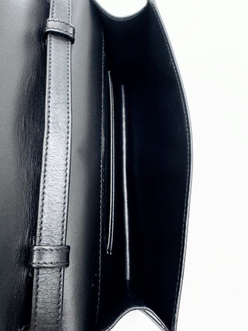 Saint Laurent YSL Black Leather Mini Flap Crossbody Shoulder Bag - Picture 8 of 12